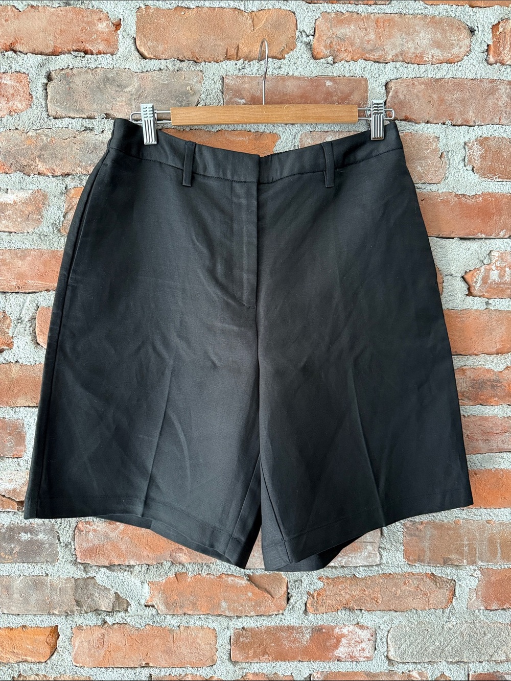 Banana Republic Black Tailored Bermuda Shorts